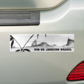 Rio-Landschaft in b&w Autoaufkleber (Auf Auto)
