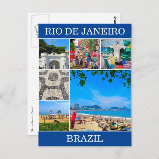 Rio landschaftlich postkarte (Vorne/Hinten)