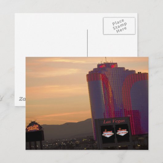 Rio Las Vegas Sunset Postkarten (Vorne/Hinten)