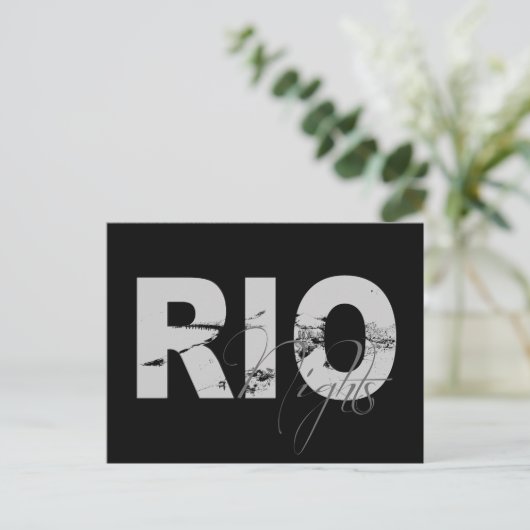 Rio Nights Postkarte (Stehend Vorderseite)
