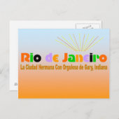 Rio-Postkarten-blauer Himmel Postkarte (Vorne/Hinten)