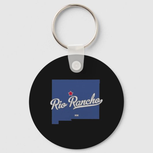 Rio Rancho New Mexico Nm Map  Schlüsselanhänger (Vorderseite)
