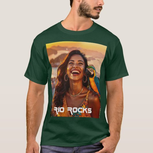 RIO ROCKS - BRAZIL T-Shirt (Vorderseite)