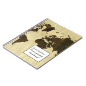 Rio-Rosenholz und gelockte Ahorn-Welt Map.jpg Notizblock (Linke Seite)