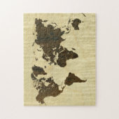 Rio-Rosenholz und gelockte Ahorn-Welt Map.jpg Puzzle (Vertikal)