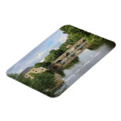 Río Sarthe, Fresnay-sur-Sarthe, Frankreich Magnet (Linke Seite)