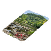 Río Semois landschaft in Bouillon, Belgien Magnet (Linke Seite)