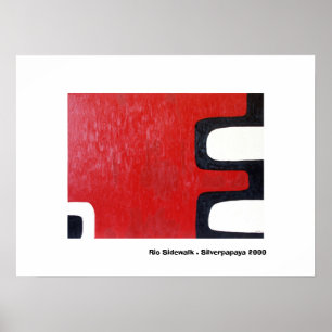 Rio Sidewalk. Silverpapaya 2000 Poster