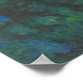 Río Trees Scenery Art Poster (Ecke)