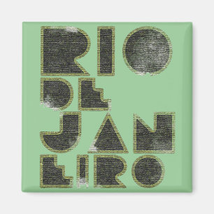 Rio-Typografie stilvoll Magnet