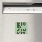 Rio typografisch stilvoll magnet (In Situ (Geschirrspüler))