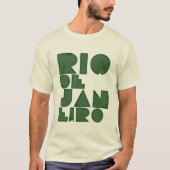 Rio typographie grün T-Shirt (Vorderseite)