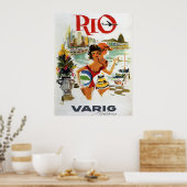 RIO VINTAGE REISE 1960 POSTER (Küche)