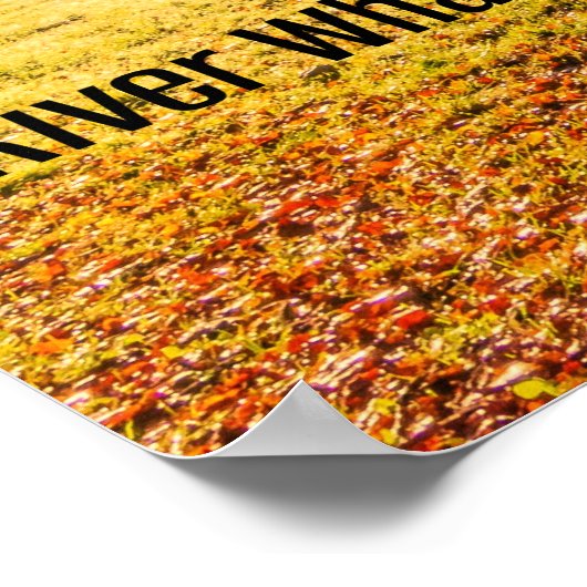 Río Wharfe, Yorkshire Poster (Ecke)