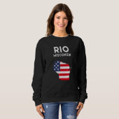 Rio Wisconsin USA State America Travel Wisconsinit Sweatshirt (Vorne ganz)