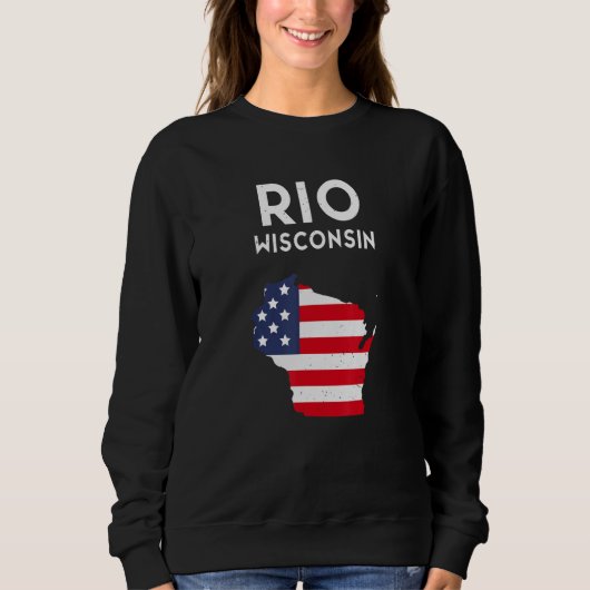 Rio Wisconsin USA State America Travel Wisconsinit Sweatshirt (Vorderseite)