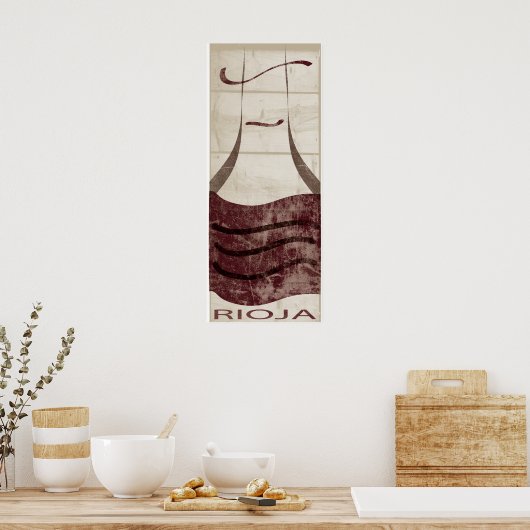 Rioja Wine Poster (Küche)