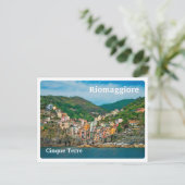 RIOMAGGIORE - Cinque Terre - Italien - VOM MEER Postkarte (Stehend Vorderseite)