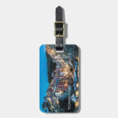 Riomaggiore Cinque Terre La Spezia Italien Panoram Gepäckanhänger (Vorderseite vertikal)