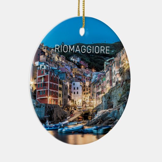 Riomaggiore Cinque Terre La Spezia Italien Panoram Keramik Ornament (Rechts)