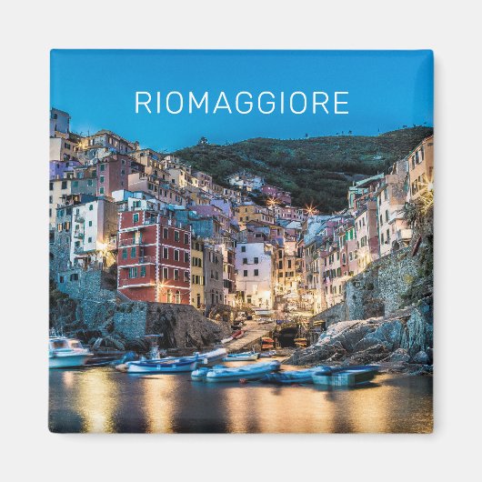 Riomaggiore Cinque Terre La Spezia Italien Panoram Magnet (Vorne)