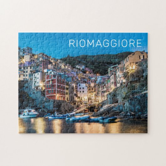Riomaggiore Cinque Terre La Spezia Italien Panoram Puzzle (Horizontal)