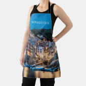 Riomaggiore Cinque Terre La Spezia Italien Panoram Schürze (InSitu)