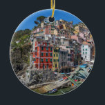 Riomaggiore Cinque Terre Liguria Italy Keramik Ornament<br><div class="desc">Riomaggiore Cinque Terre Liguria Italy</div>