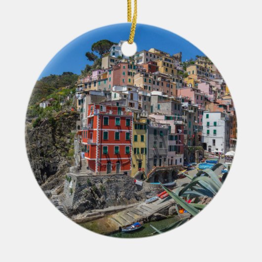 Riomaggiore Cinque Terre Liguria Italy Keramik Ornament (Vorne)