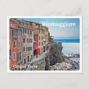 RIOMAGGIORE - Cinque Terre - Ligurien - ALTSTADT - Postkarte