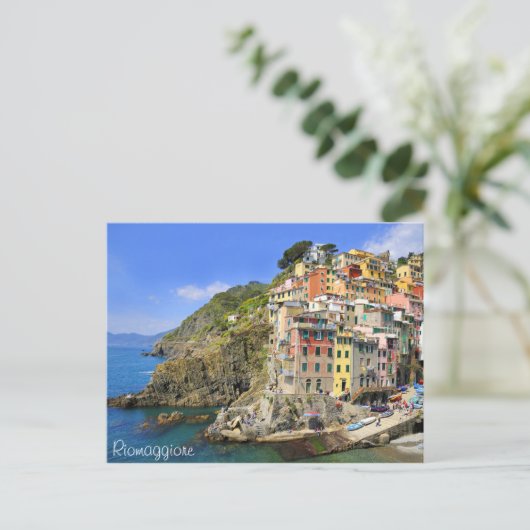 Riomaggiore, Cinqueterre Postkarte (Stehend Vorderseite)