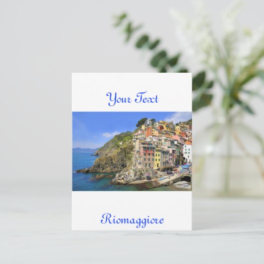 Riomaggiore, Cinqueterre Postkarte (Stehend Vorderseite)