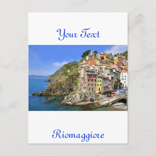Riomaggiore, Cinqueterre Postkarte (Vorderseite)