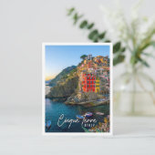 Riomaggiore - die erste Stadt der Cinque Terre Postkarte (Stehend Vorderseite)
