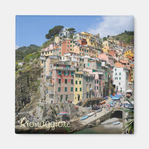 Riomaggiore Dorfgebiet in Cinque Terre, Italien Magnet