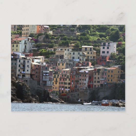 Riomaggiore-Hafen Postkarte (Vorderseite)