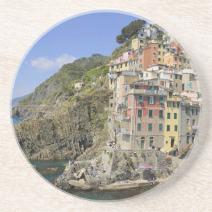 Riomaggiore in der Saison Untersetzer