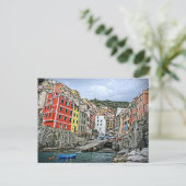 Riomaggiore, Italien - Die Cinque Terre Postcard Postkarte (Stehend Vorderseite)