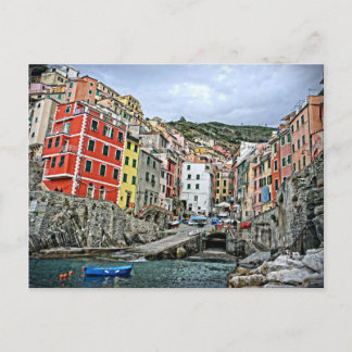Riomaggiore, Italien - Die Cinque Terre Postcard Postkarte