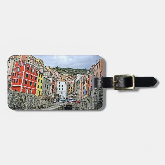 Riomaggiore, Italien Gepäckmarke Gepäckanhänger (Vorderseite horizontal)
