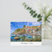 Riomaggiore Italien Postkarte (Stehend Vorderseite)