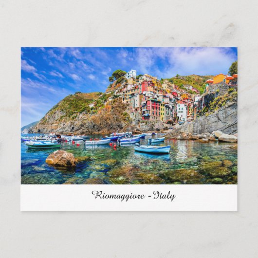Riomaggiore Italien Postkarte (Vorderseite)