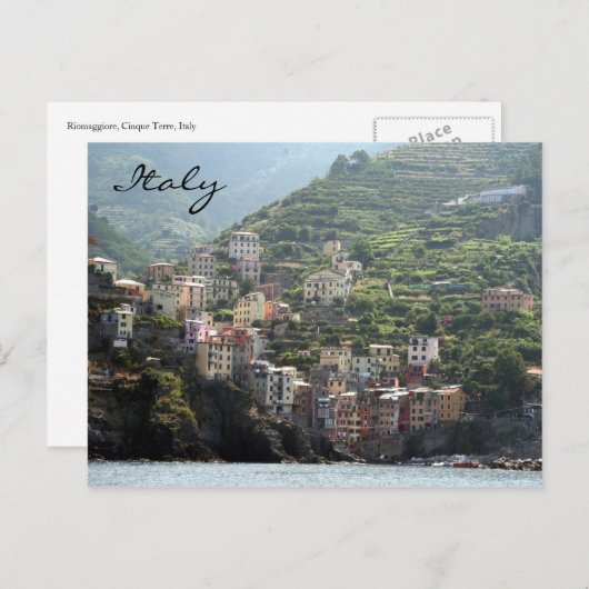 Riomaggiore Postkarte (Vorne/Hinten)