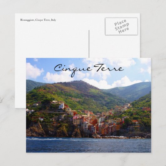 Riomaggiore Postkarte (Vorne/Hinten)