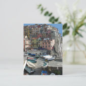 Riomaggiore Village Italy Cinque Terre Postkarte (Stehend Vorderseite)