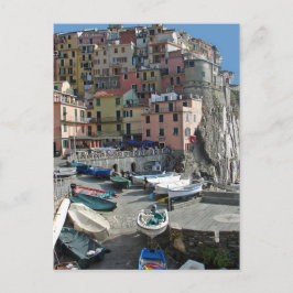 Riomaggiore Village Italy Cinque Terre Postkarte