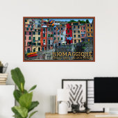 Riomaggiore Wasserfront House Poster (Heimbüro)