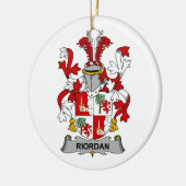 Riordan Familienwappen Keramik Ornament (Links)