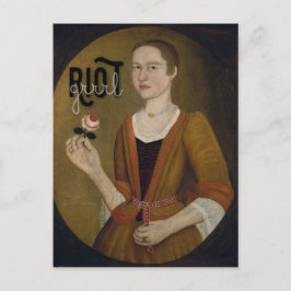 Riot Grrl Girl Postkarte