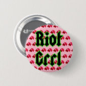 Riot Grrl Rosen Anstecker Button (Vorne & Hinten)
